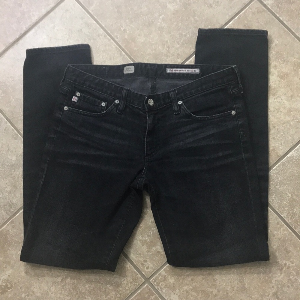 AG Stilt Cigarette Jean Black 29R